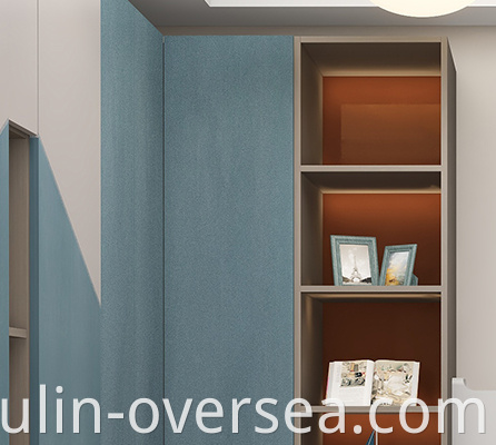 simple and modern kids room with wardrobes